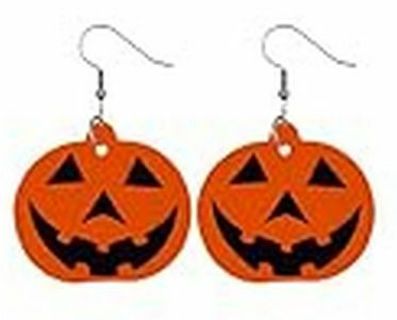 Faux Leather Halloween Earrings Style 10 (PLEASE READ DESCRIPTION