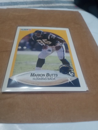 Marion Butts Chargers Card