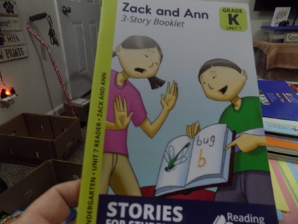 Zack & Ann 3 story book grade K unit 7 stories for students