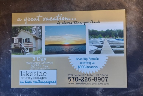 Lakeside Country Cottages Postcard 