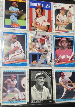 16 Phillies Assorted Cards