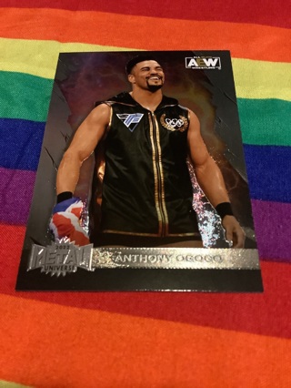 WWE Skybox AEW Metal Universe Collectible Wrestling Card #97 Anthony Ogogo 