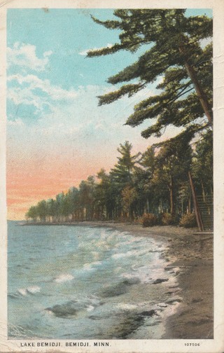 Vintage Used Postcard: k: Lake Bemidji, Bemidji, MN