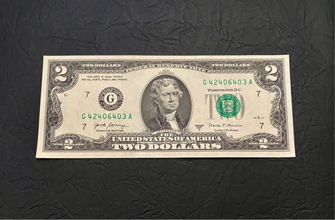 Collectors Two Dollar Bill