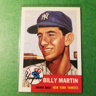 1953 TOPPS BASEBALL ARCHIVES # 86 - BILLY MARTIN - YANKEES