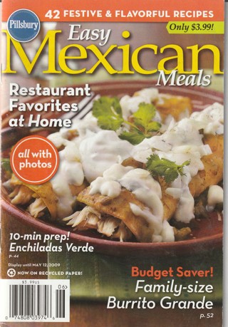 Soft Covered Recipe Book: Pillsbury: Easy Mexican Meals