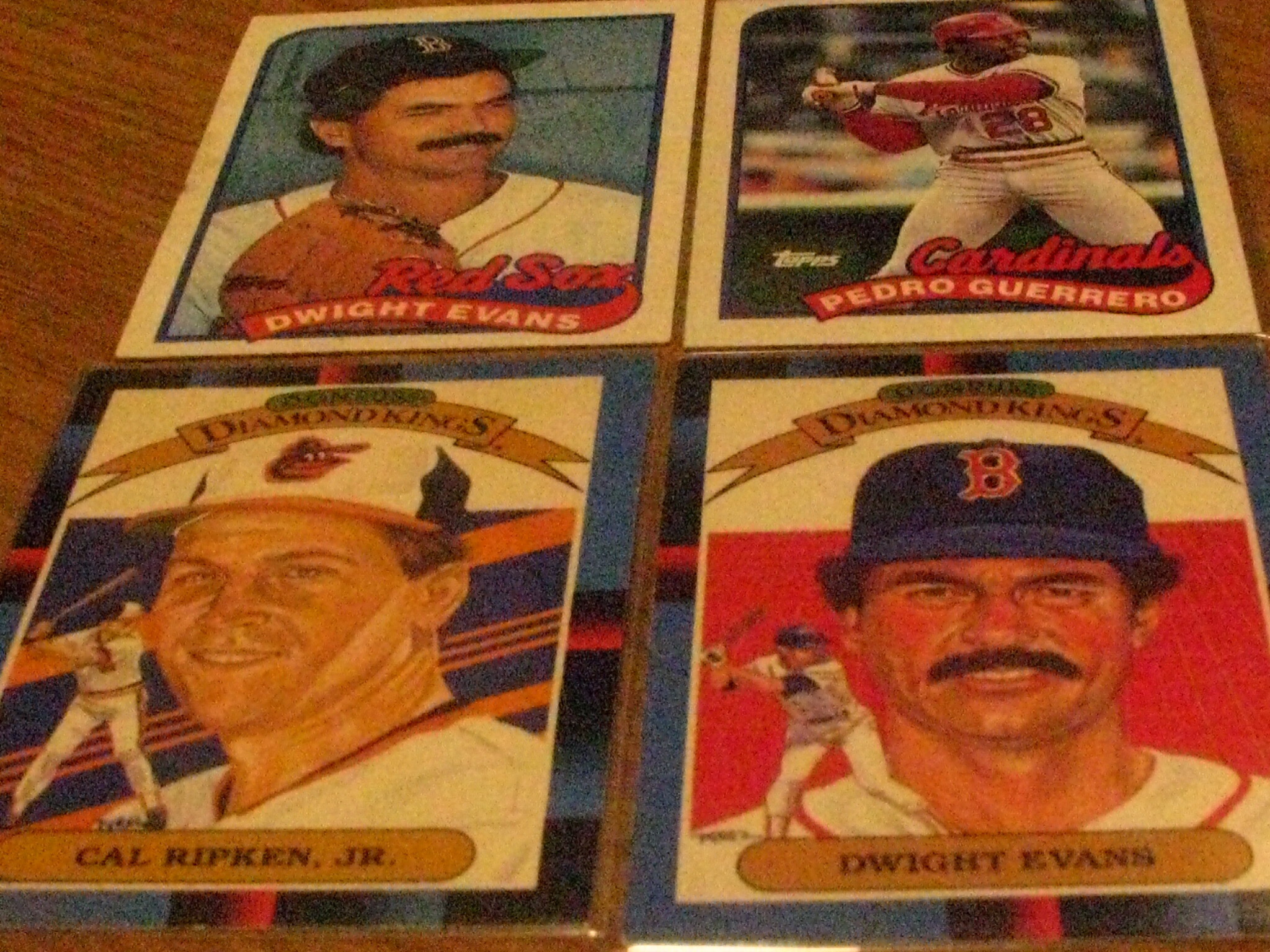FREE: FOUR BASEBALL CARDS LOT 0943