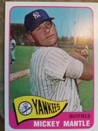 1996 TOPPS MICKEY MANTLE NEW YORK YANKEES SWEEPSTAKES BASEBALL CARD