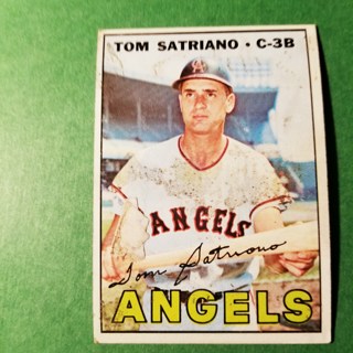 1967 - TOPPS BASEBALL CARD NO. 343 - TOM SATRIANO - ANGELS