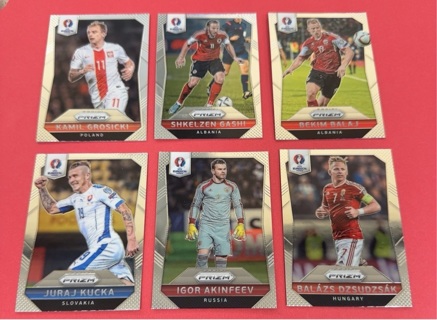 2016 Panini Prizm euro soccer lot