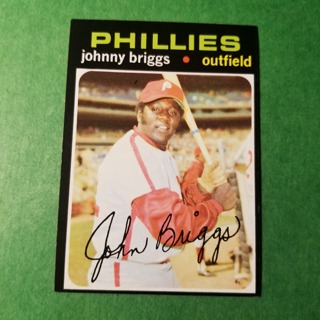 1971 Topps Vintage Baseball Card # 297 - JOHNNY BRIGGS - PHILLIES - EXMT/NRMT+