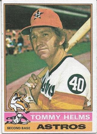 1976 TOPPS TOMMY HELMS CARD