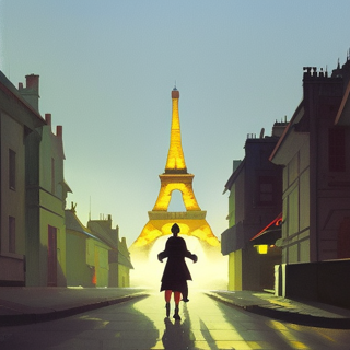 Listia Digital Collectible: Eiffel Tower at dusk in Paris France