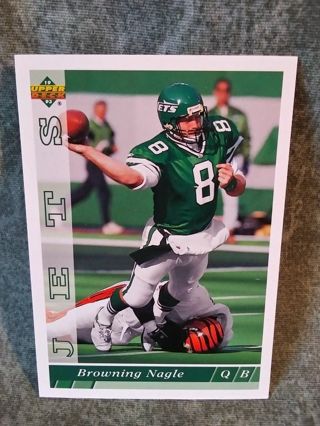 Football Trading Card Browning Nagle