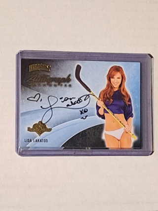 2014 Benchwarmers Lisa Lakatos Hockey Autograph 