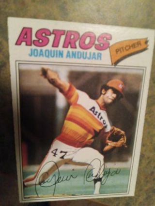 1977 TOPPS JOAQUIN ANDUJAR HOUSTON ASTROS BASEBALL CARD# 67