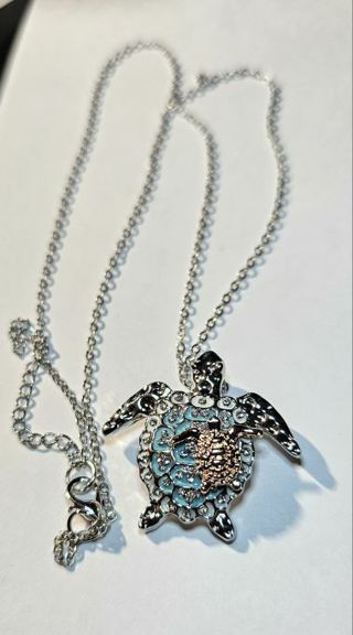 Blue Turtle Necklace