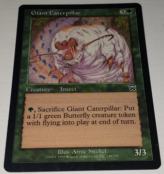 MTG ✨ Giant Caterpillar (C) 249/350 Mercadian Masques (MMQ) ✨ Magic the Gathering (1999)