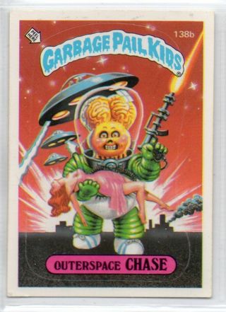 1986 TOPPS GARBAGE PAIL KIDS OUTERSPACE CHASE CARD