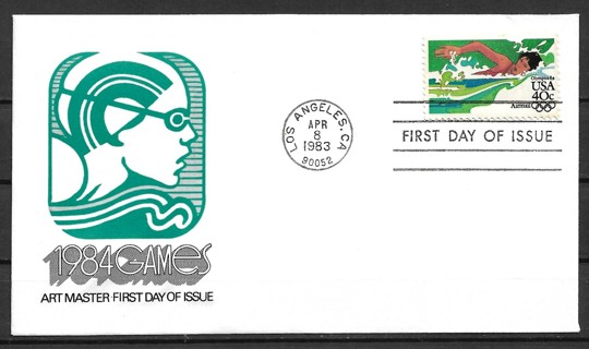 1983 ScC107 Summer Olympic: Swimming FDC