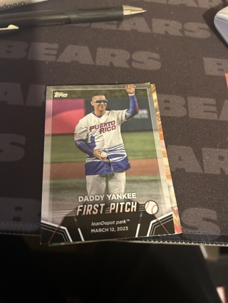 2024 topps first pitch  daddy yankee