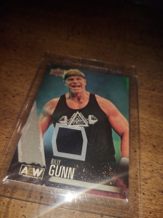 2021 upper Deck wrestling aew veteran billy gun event used 