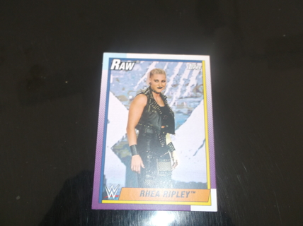 wwe  2021   Topps Heritage   divas   Rhea Ripley   card  #   34