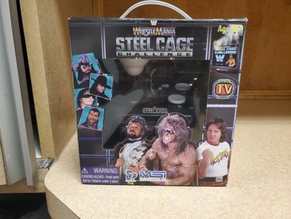 wwe wrestlemania steel cage challenge plug and play tv games brand new factory sealed