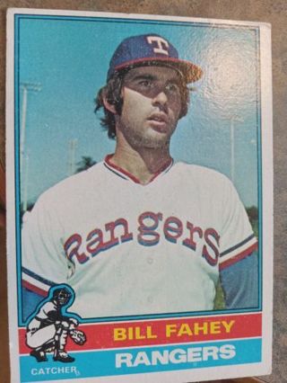 1976 TOPPS BILL FAHEY TEXAS RANGERS BASEBALL CARD# 436