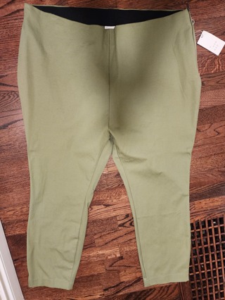 NEW - A New Day - Woman's olive green ankle pants - size 20W