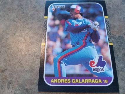 1987 DONRUSS ANDRES GALARRAGA MONTREAL EXPOS BASEBALL CARD# 303