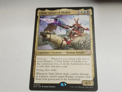 Magic the gathering mtg Sidar Jabari of Zhalfir Mythic Rare