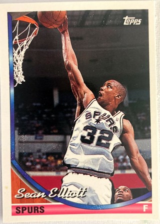 Topps 1993 Collectible Player - Sean Elliot Card