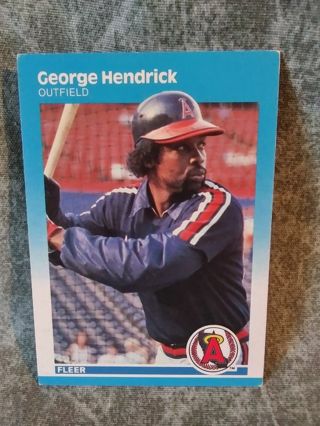 Baseball Trading Card George Hendrick