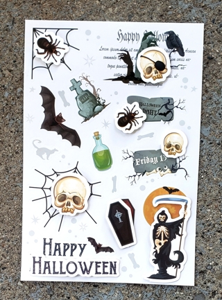 3 D HALLOWEEN STICKERS STYLE 3