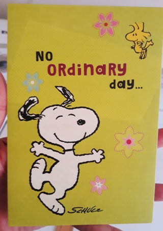 Snoopy Happy Birthday card w/envelope