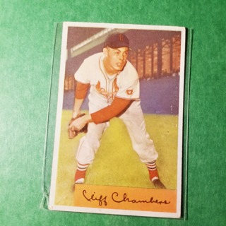 1954 - BOWMAN BASEBALL - CARD NO. 126- CLIFF CHAMBERS - CARDINALS