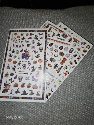 3 halloween nail sheets #2