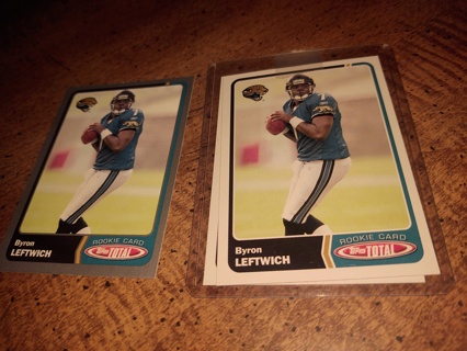 Two Card Lot football Byron leftwich