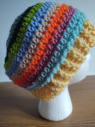 Hand Crocheted Slouch Hat 