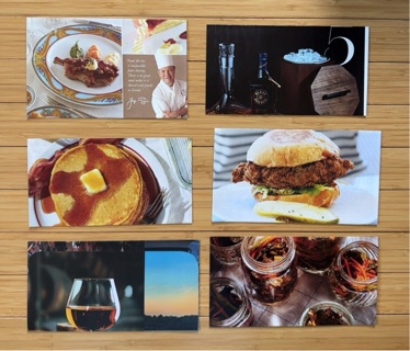 6 Envelopes "FOOD" Heavyweight Recycled Magazine Page