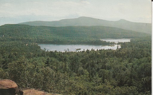 Vintage Used Postcard: ygin: North & South Lakes, Catskill Mts, NY