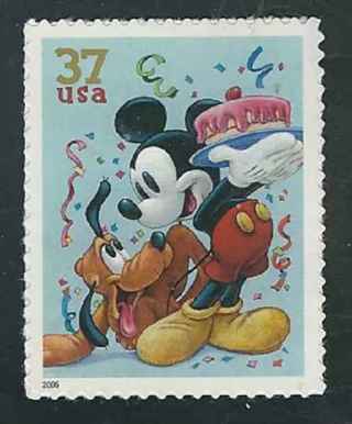 NEW MICKEY MOUSE $.37 COLLECTOR STAMP=USA,,GIN=4 MORE NEW USA STAMPS