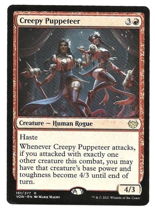 MTG Creepy Puppeteer Innistrad: Crimson Vow 151/277 Regular Rare New 