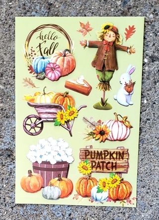 3 D FALL STICKERS STYLE 1