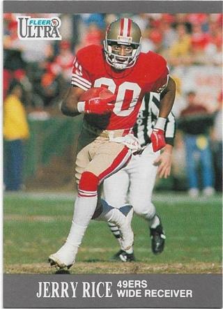 1991 FLEER ULTRA JERRY RICE CARD