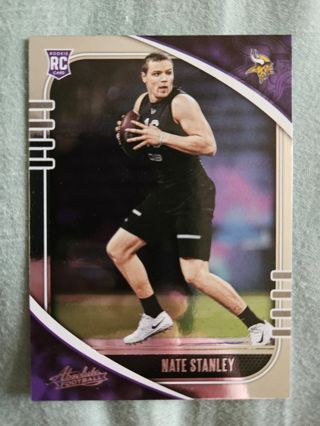 2020 Panini Absolute Rookie Nate Stanley