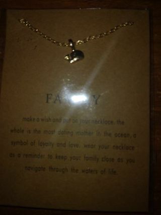 Family Make a Wish Necklace (Gold Plated)