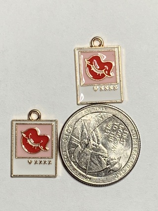 ♥♥VALENTINE’S DAY CHARMS~#14~SET 3~SET OF 2 CHARMS~FREE SHIPPING ♥♥