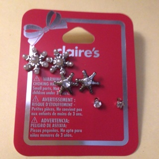 New 3 Pairs of Claires Earrings Read description before bidding 